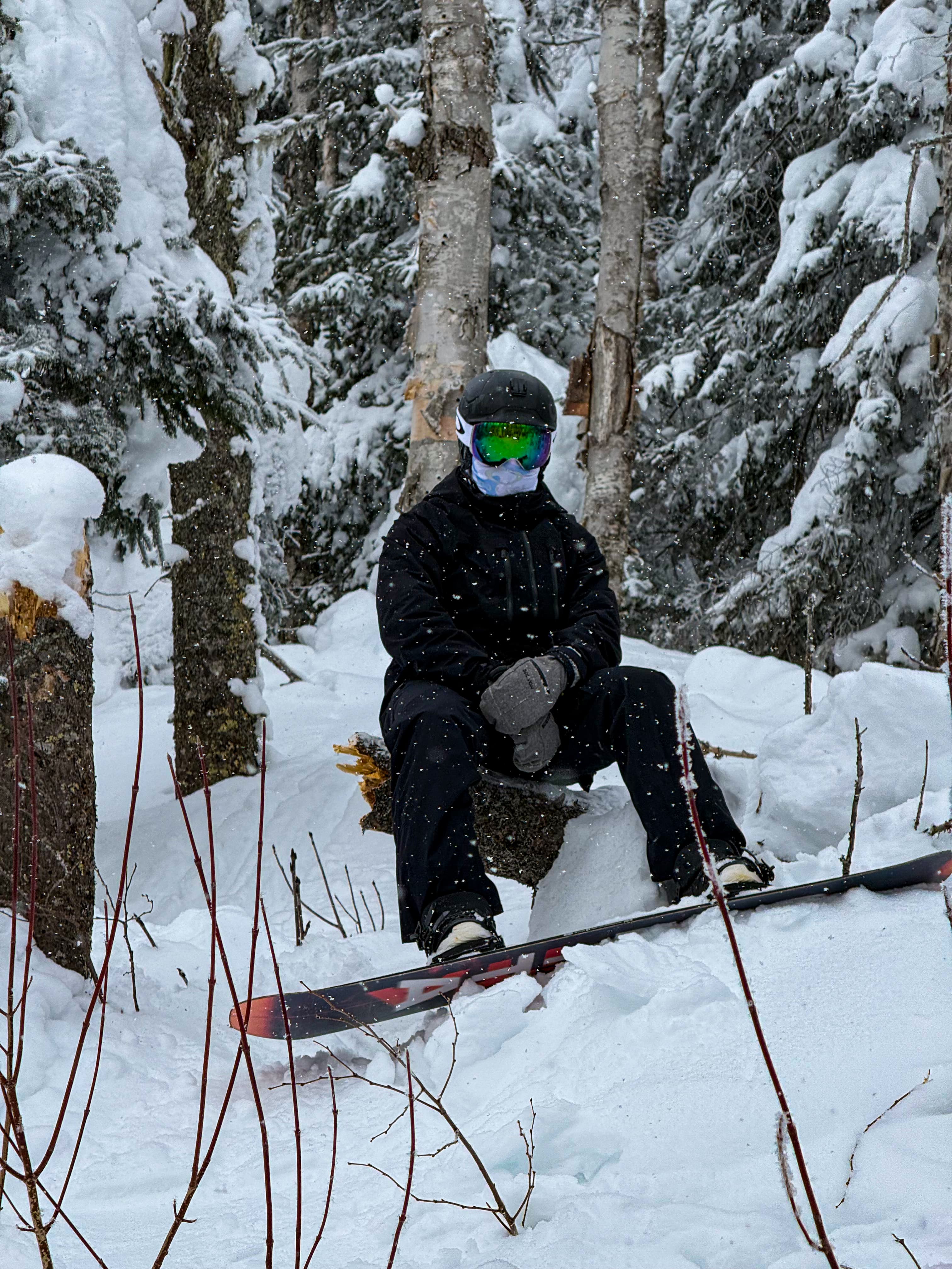Snowboarding at Tremblant